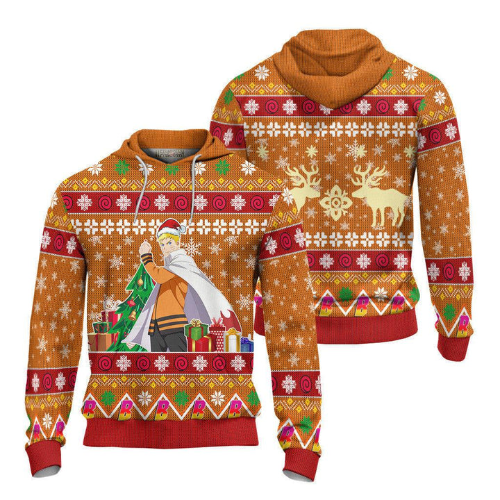 Naruto Uzumaki Boruto Naruto Ugly Christmas Sweater - EzCustomcar - 4