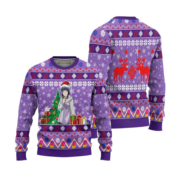 Hinata Boruto Naruto Ugly Christmas Sweater - EzCustomcar - 1