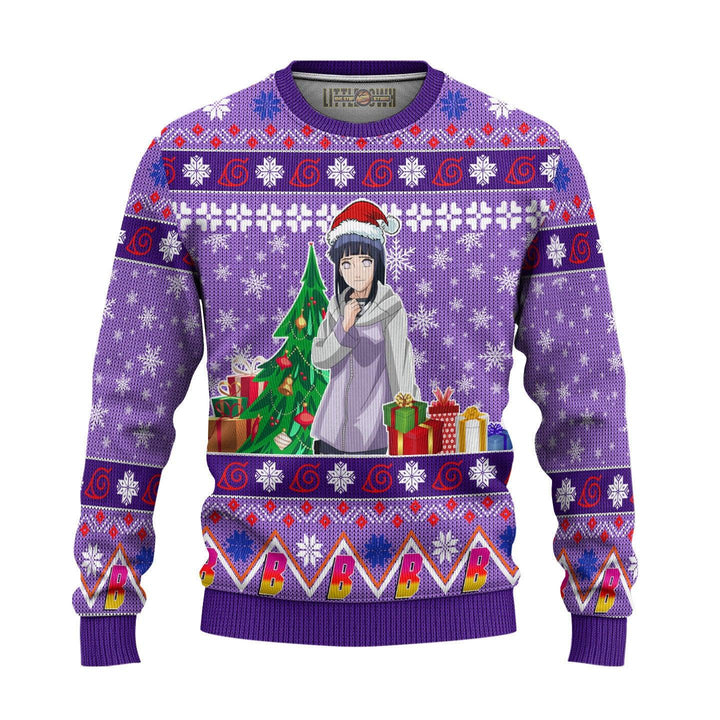 Hinata Boruto Naruto Ugly Christmas Sweater - EzCustomcar - 2