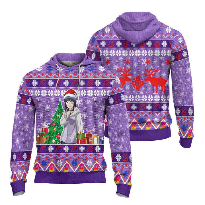 Hinata Boruto Naruto Ugly Christmas Sweater - EzCustomcar - 4
