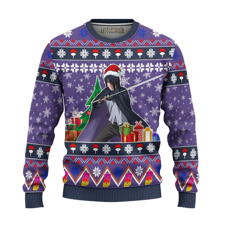 Sasuke Boruto Naruto Ugly Christmas Sweater - EzCustomcar - 2