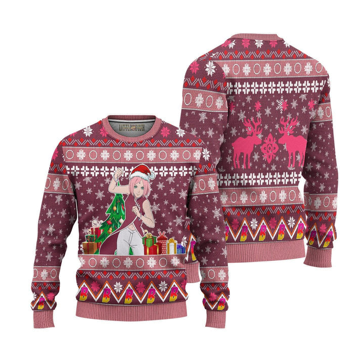 Sakura Boruto Naruto Ugly Christmas Sweater - EzCustomcar - 1