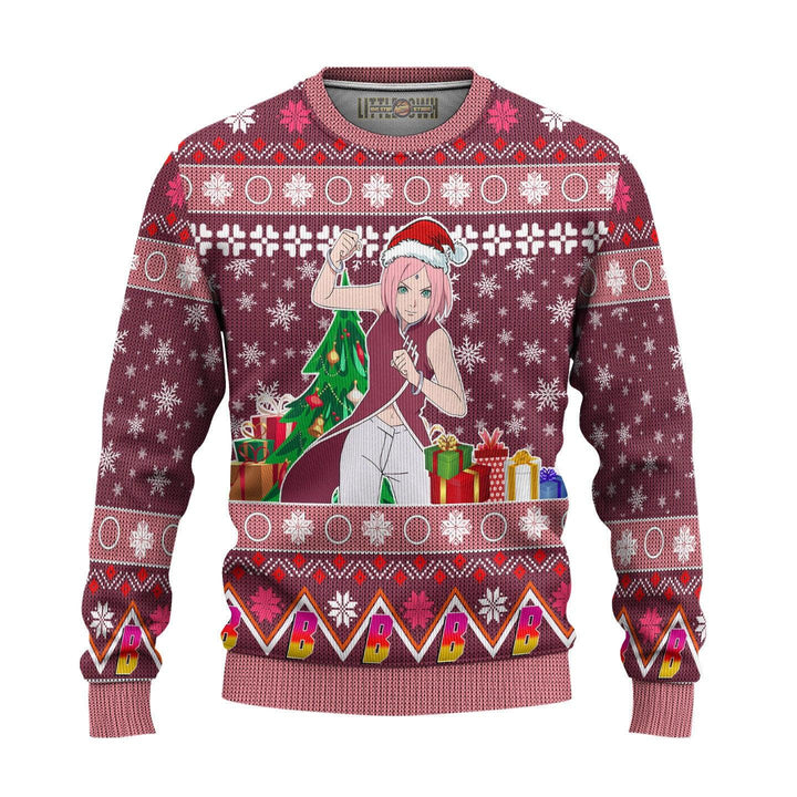 Sakura Boruto Naruto Ugly Christmas Sweater - EzCustomcar - 2