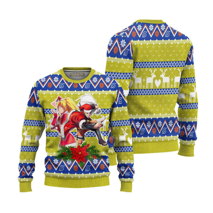 Naruto x Boruto Knitted Ugly Christmas Sweater - EzCustomcar - 1