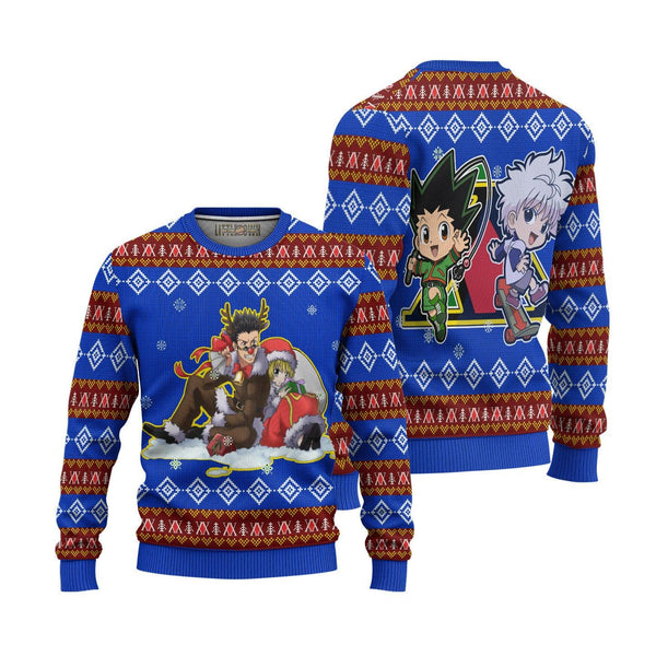 Hunter x Hunter Ugly Christmas Sweater Kurapika x Leorio - EzCustomcar - 1