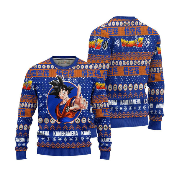 Son Goku Dragon Ball Z Ugly Christmas Sweater - EzCustomcar - 1