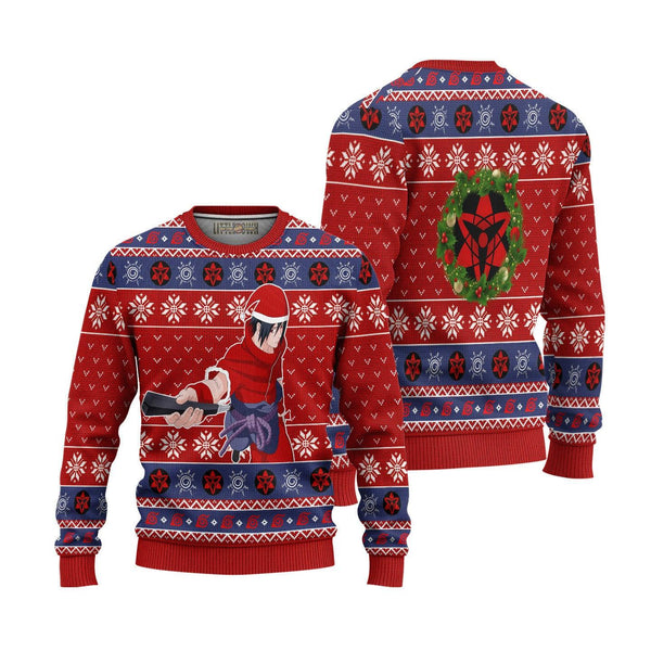 Naruto Sasuke Mangekyo Sharingan Ugly Christmas Sweater - EzCustomcar - 1