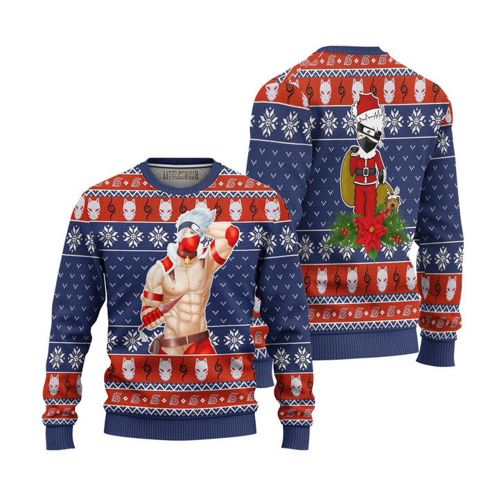 Naruto Kakashi Ugly Christmas Sweater - EzCustomcar - 1