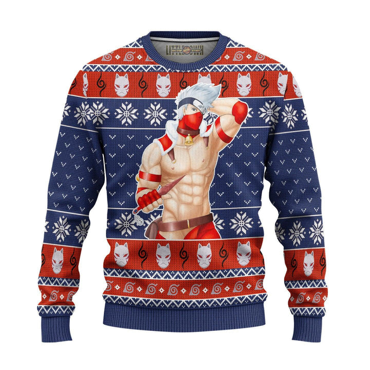 Naruto Kakashi Ugly Christmas Sweater - EzCustomcar - 2