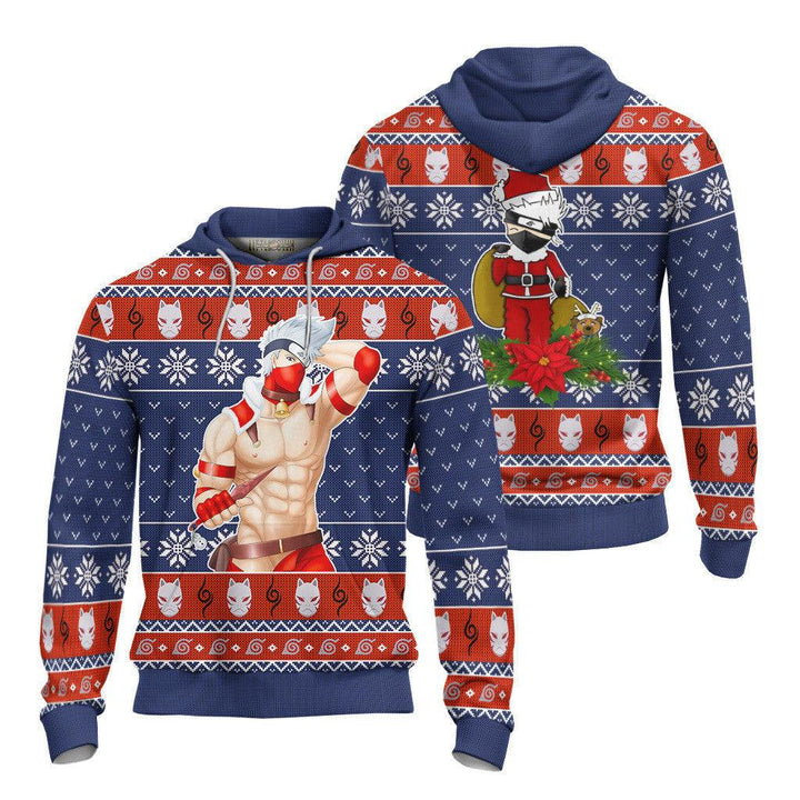 Naruto Kakashi Ugly Christmas Sweater - EzCustomcar - 4