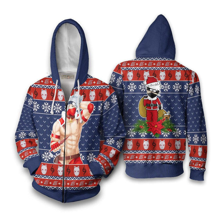 Naruto Kakashi Ugly Christmas Sweater - EzCustomcar - 5