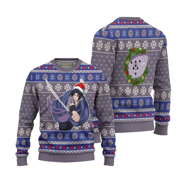 Naruto Sasuke Rinnegan Ugly Christmas Sweater - EzCustomcar - 1