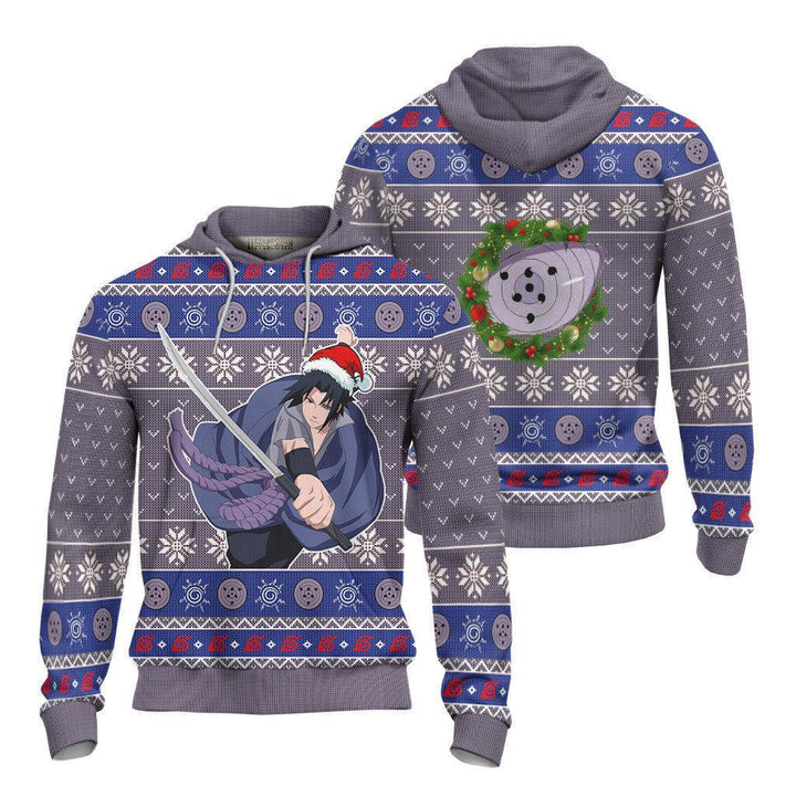 Naruto Sasuke Rinnegan Ugly Christmas Sweater - EzCustomcar - 4