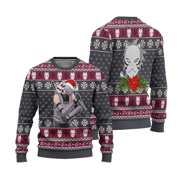 Naruto Kakashi Anbu Ugly Christmas Sweater - EzCustomcar - 1