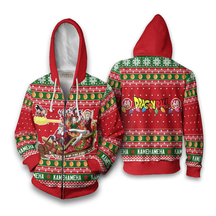 Dragon Ball Characters Knitted Ugly Christmas Sweater - EzCustomcar - 5