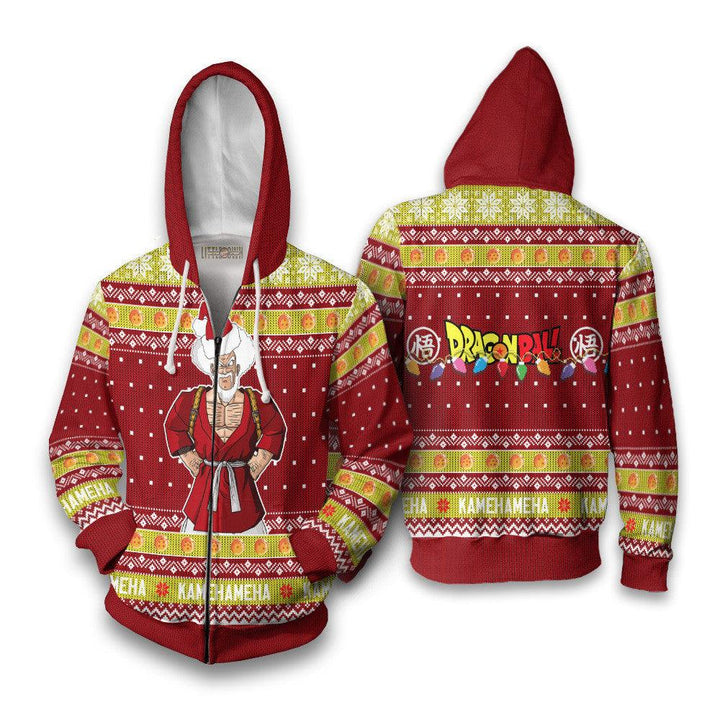 Dragon Ball Ugly Christmas Sweater Mr Satan - EzCustomcar - 5