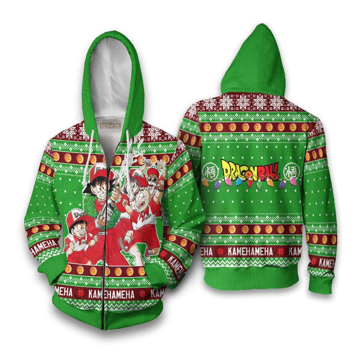 Dragon Ball Ugly Christmas Sweater Kamehameha - EzCustomcar - 5
