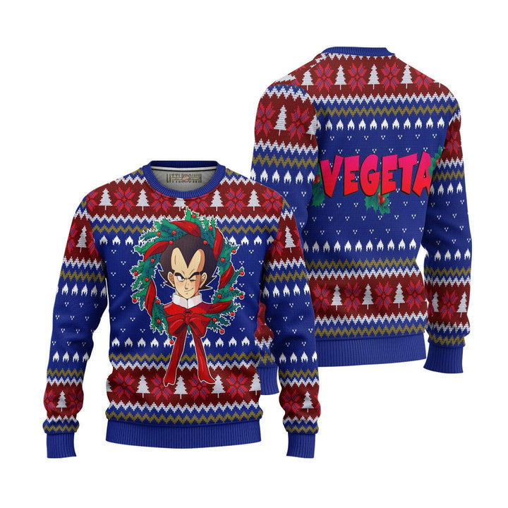 Vegeta Dragon Ball Z Ugly Christmas Sweater - EzCustomcar - 1