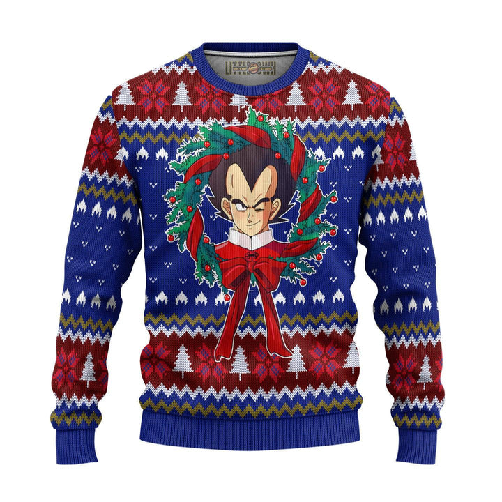 Vegeta Dragon Ball Z Ugly Christmas Sweater - EzCustomcar - 2