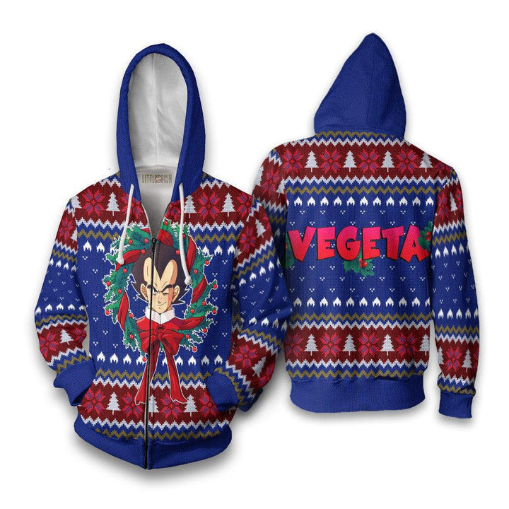Vegeta Dragon Ball Z Ugly Christmas Sweater - EzCustomcar - 5