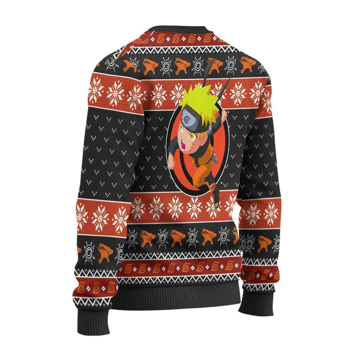 Naruto Uzumaki Running Knitted Ugly Christmas Sweater - EzCustomcar - 3
