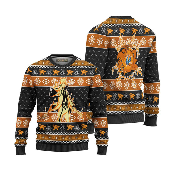 Naruto Kurama Sage Mode Knitted Ugly Christmas Sweater - EzCustomcar - 1