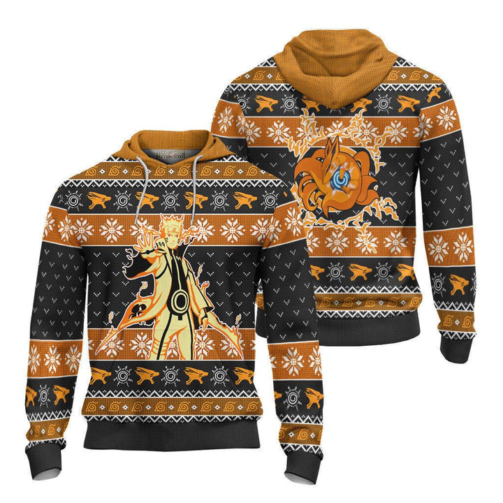 Naruto Kurama Sage Mode Knitted Ugly Christmas Sweater - EzCustomcar - 4