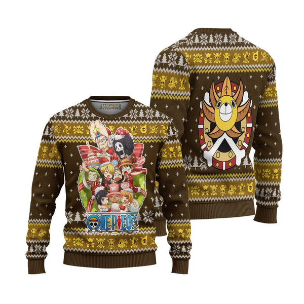 One Piece Thousand Sunny Ugly Christmas Sweater - EzCustomcar - 1
