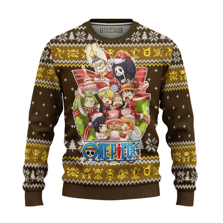 One Piece Thousand Sunny Ugly Christmas Sweater - EzCustomcar - 2