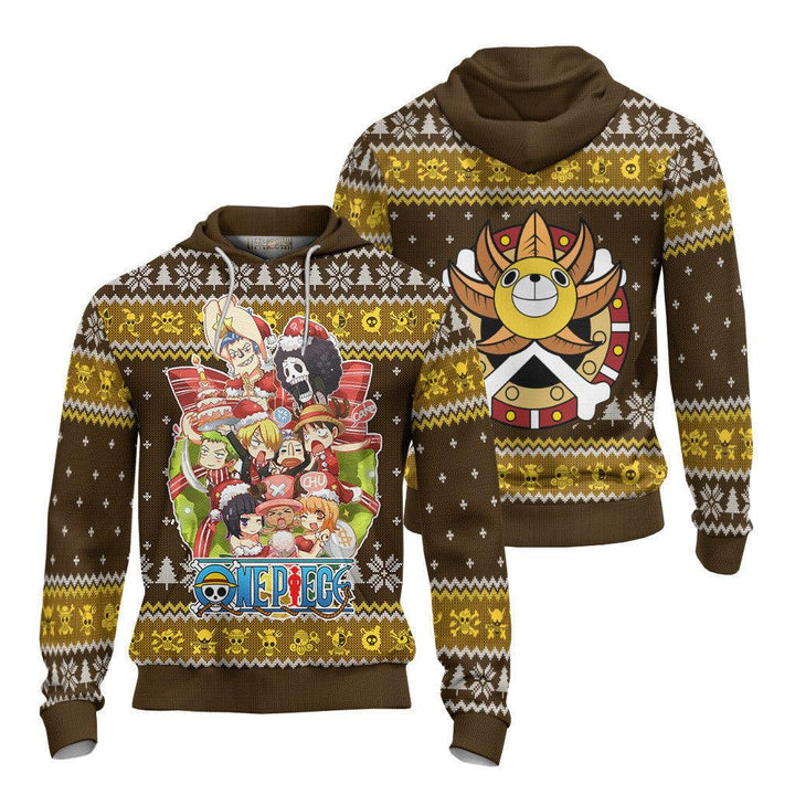 One Piece Thousand Sunny Ugly Christmas Sweater - EzCustomcar - 4