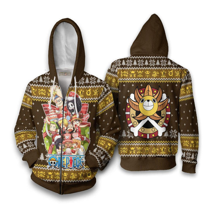 One Piece Thousand Sunny Ugly Christmas Sweater - EzCustomcar - 5