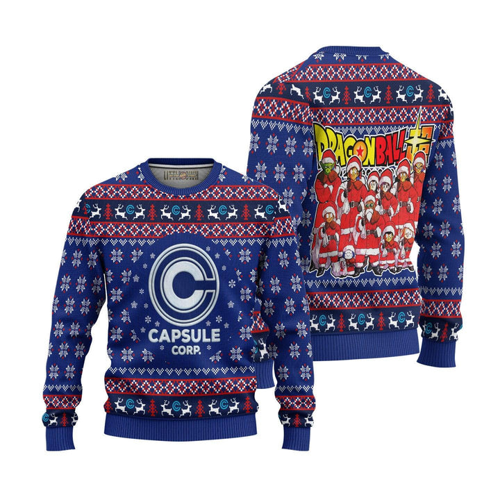 Capsule Corp Dragon Ball Ugly Christmas Sweater - EzCustomcar - 1