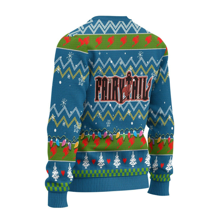 Fairy Tail Happy and Friend Ugly Christmas Sweater - EzCustomcar - 3
