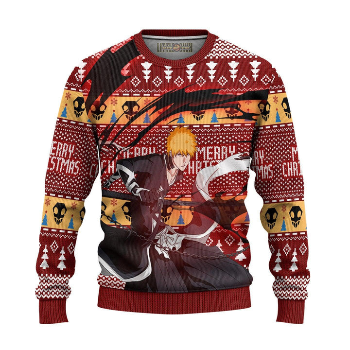 Bleach Ichigo Kurosaki Ugly Christmas Sweater - EzCustomcar - 2