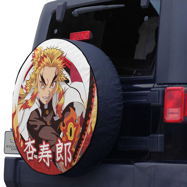 Kyojuro Rengoku Spare Tire Cover Custom Demon Slayer Anime Car Accessories - EzCustomcar - 2