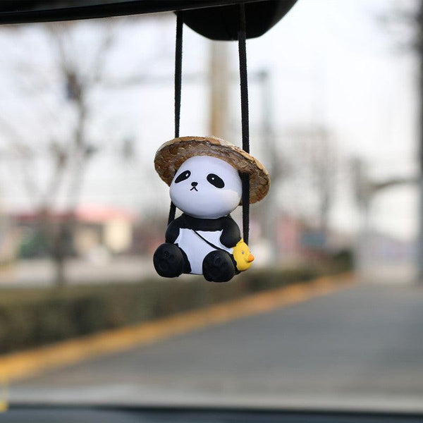 Panda Rearview Mirror Accessories, Cute Car Ornament, Car Decoration Accessories - EzCustomcar - 1