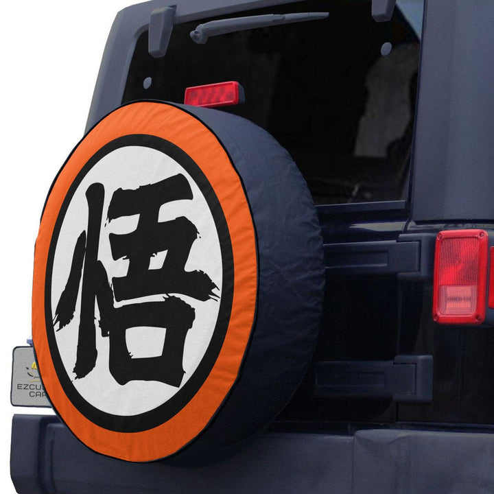 Goku Kanji Go Spare Tire Cover Custom Dragon Ball Anime Car Accessories - EzCustomcar - 2