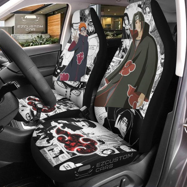 Itachi Mix Pain Akatsuki Anime Car Decor Naruto Car Seat Covers Shippuden  - EzCustomcar - 1