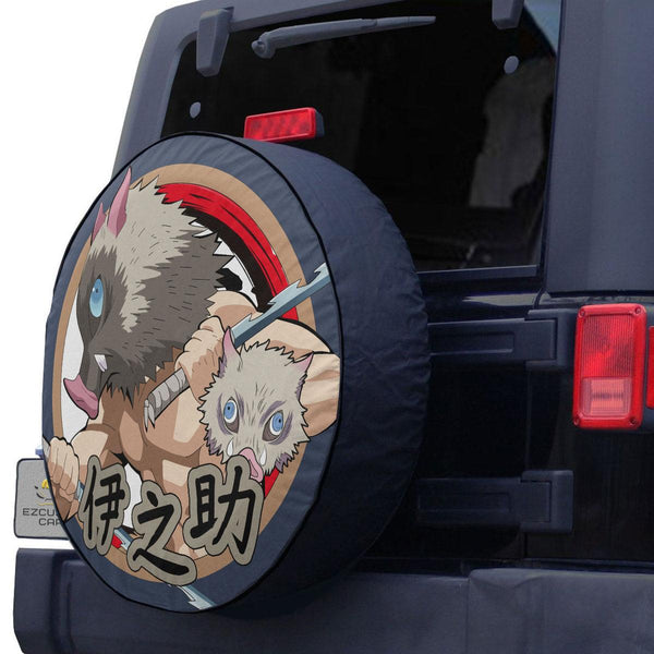 Inosuke Spare Tire Cover Demon Slayer Anime Custom Car Accessories - EzCustomcar - 1