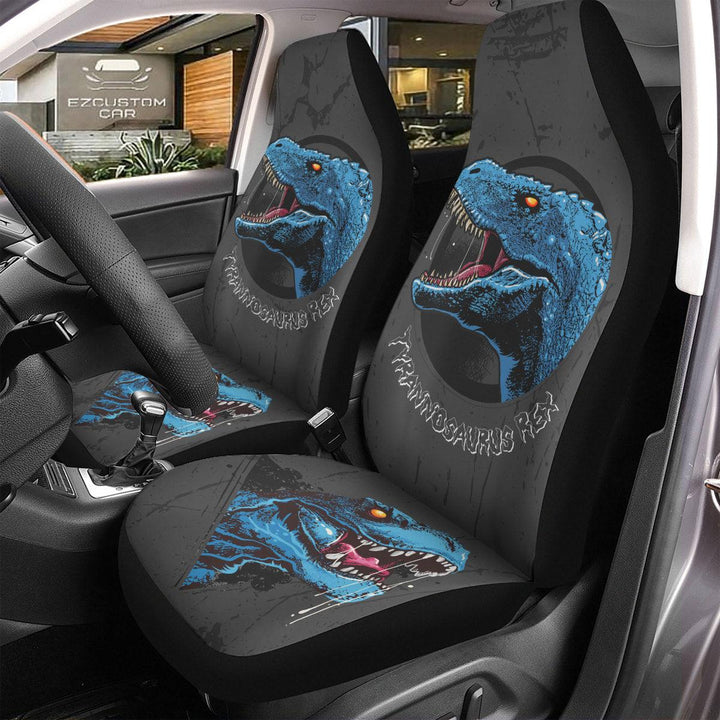 Tyrannosaurus Rex Car Seat Covers Custom Dinosaur Car Accessories - EzCustomcar - 1