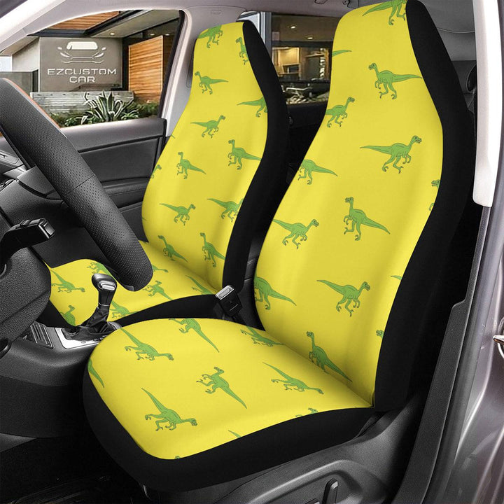 Velociraptor Pattern Car Seat Covers Custom Dinosaur Car Accessories - EzCustomcar - 1