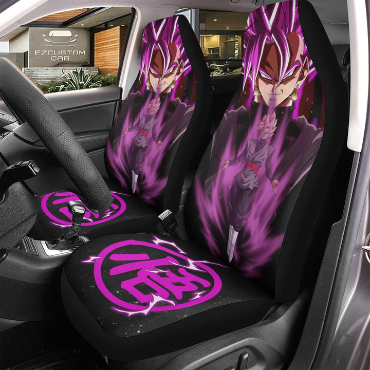 Black Goku Dragon Ball Car Seat Covers Custom Anime Car Accessories - EzCustomcar - 3
