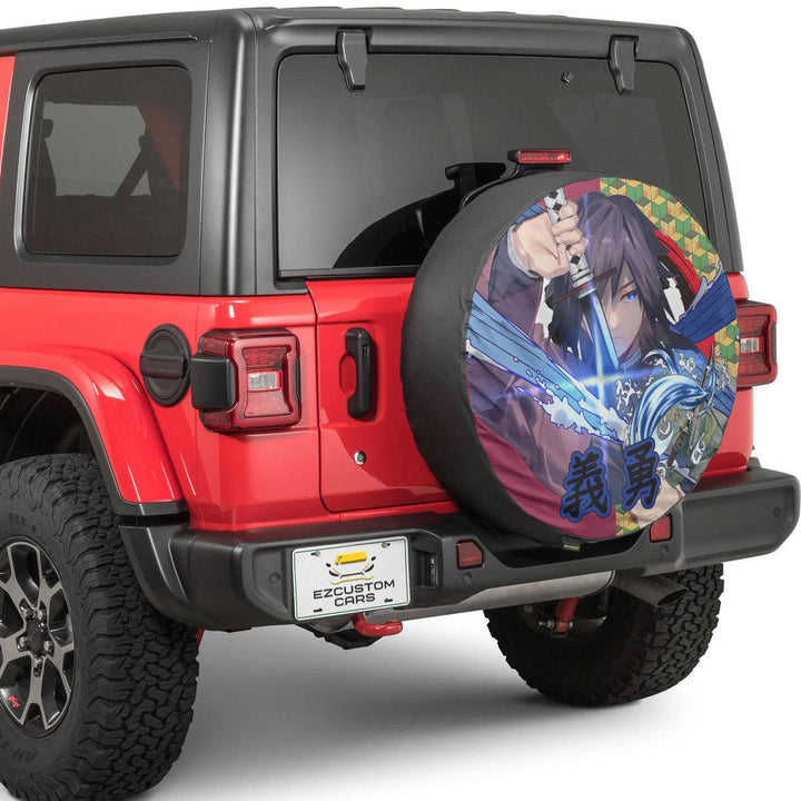 Tomioka Giyuu Spare Tire Cover Demon Slayer Anime Custom Car Accessories - EzCustomcar - 2