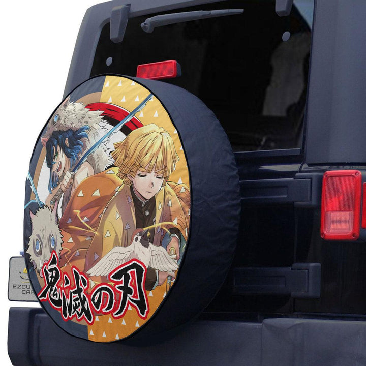 Zenitsu x Inosuke Spare Tire Cover Custom Demon Slayer Anime Car Accessories - EzCustomcar - 2