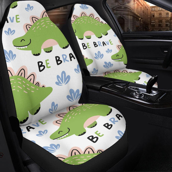 Dinosaur Car Seat Covers Custom Cute Stegosaurus Car Accessories - EzCustomcar - 2
