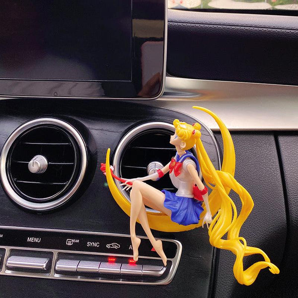 Usagi Sailor Moon Car Air Freshener Vent Clip, Air Fresher For Car, Anime Car Decoration Accessories, Pokemon Action Figure Anime Gift - EzCustomcar - 1