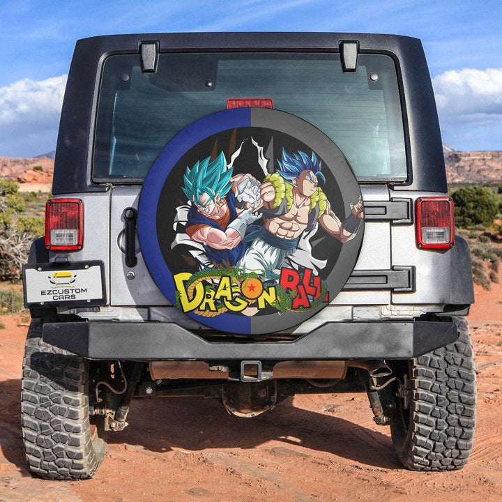 Gogeta x Vegito Spare Tire Cover Custom Dragon Ball Anime Car Accessories - EzCustomcar - 3
