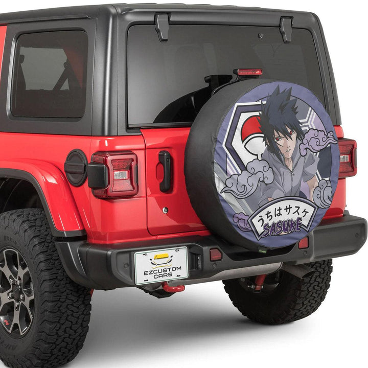 Uchiha Sasuke Spare Tire Cover Naruto Anime Custom Car Accessories - EzCustomcar - 3