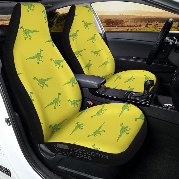 Velociraptor Pattern Car Seat Covers Custom Dinosaur Car Accessories - EzCustomcar - 3