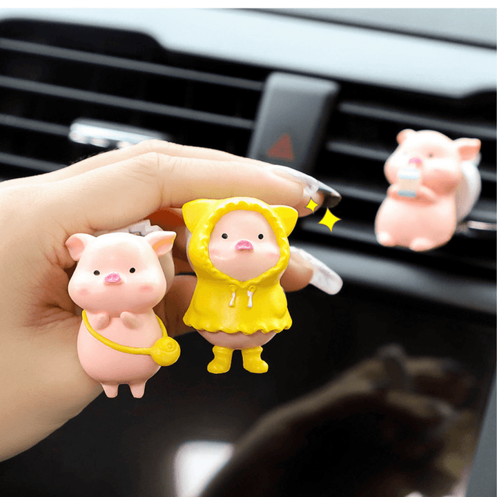 Cute Pig Car Air Freshener Vent Clip, Air Fresher For Car, Anime Car Decoration Accessories, Pokemon Action Figure Anime Gift - EzCustomcar - 1
